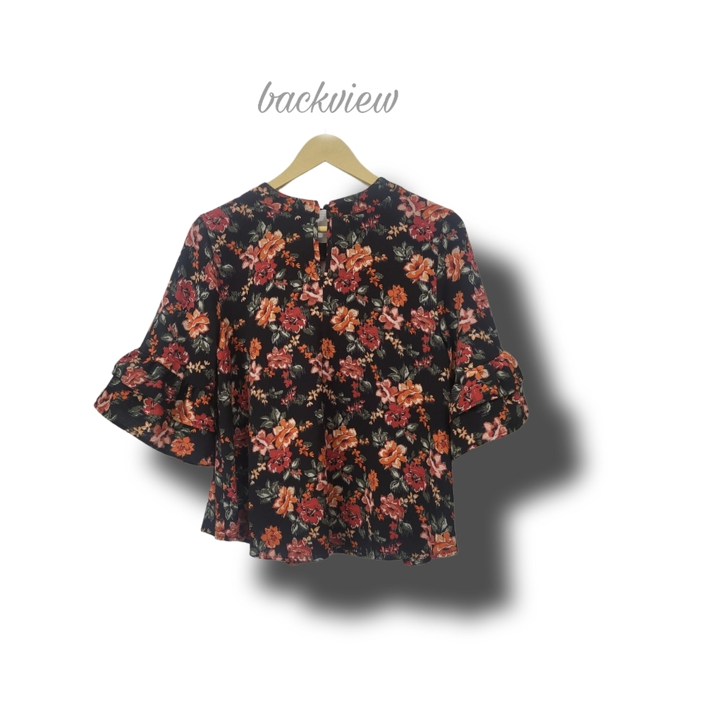 🌿Urban Romantics Urban Outfitters Womens Medium Fall Autumn Flounce Top - Picture 9 of 15
